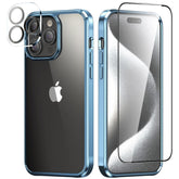 iPhone 15 Pro Max Ultra Thin Phone Case w/ Screen Protector and Camera Lens - FIXgenie